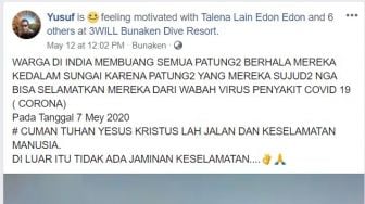 CEK FAKTA: Warga India Buang Patung ke Laut Tak Bisa Menolong dari Corona