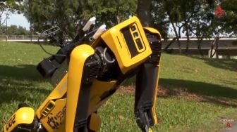 Singapura Pakai Robot Anjing Ingatkan Jaga Jarak, Bisa 'Ngomong' Lho!