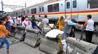 Akses Jalan Menuju Pasar Anyar Bogor Ditutup
