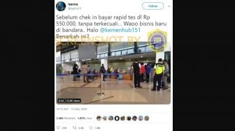 CEK FAKTA: Benarkah Rapid Test di Bandara Soekarno-Hatta Bayar Rp 550 Ribu?