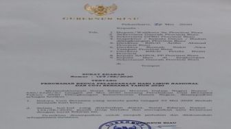 Gubernur Riau Batalkan Cuti Bersama 22 Mei, ASN Tetap Masuk Kerja