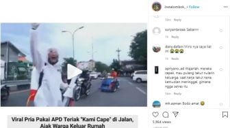 Viral Pria Pakai APD Teriak-teriak Ajak Warga Keluar Rumah: Kami Capek!