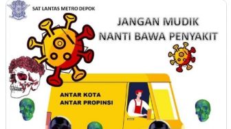 Bikin Poster Imbau Tak Mudik, Satlantas Polresta Depok Malah Kena Bully