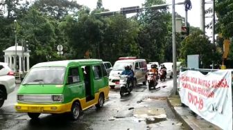 Arus Lalu Lintas di Seputaran Kebun Raya Bogor saat Hari Lebaran