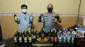 Polisi Amankan Miras Dalam Minibus di Lingkar Selatan Sukabumi