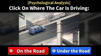 Tes Kepribadian: Di Mana Posisi Mobil Ini, di Atas atau di Bawah Jalan?