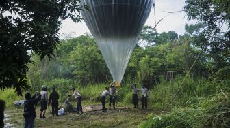 5 Hari Operasi Penerbangan Balon Udara di Ponorogo, 59 Balon Diamankan