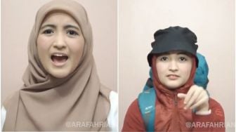 Tak Lagi Seram, Makeup Lathi Challenge ala Arafah Sukses Mengundang Tawa