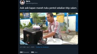 Viral Video Jualan Pentol Sambil Nge-DJ, Warganet: Party Skala Bakul Bakso