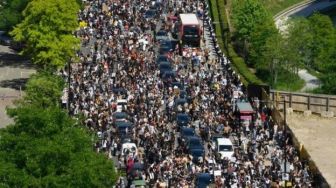 Aksi untuk George Floyd, Ribuan Demonstran Padati Kedubes AS di London