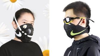 Gokil! Pasutri Ini Ubah Sneakers Mahal Jadi Masker