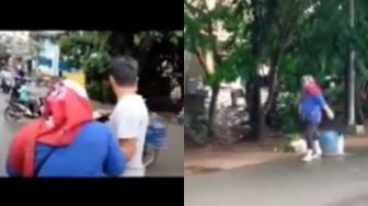 Video Ibu-ibu Teriak Minta Tolong Gegara Ditegur Buang Sampah Sembarangan