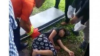 Wanita Muda Ditemukan Tidak Sadarkan Diri di Taman Kota Bengkalis