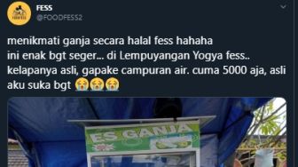 Ada Es Ganja di Jogja Dijual Rp 5.000, Netizen: Awas Pulang Langsung Ngefly