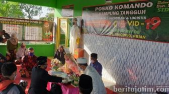Corona Tak Jadi Halangan, Agus Nikahi Kekasih di Posko Covid-19