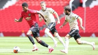 Manchester United Gelar Game Internal, Rashford dan Pogba Tampil Kesetanan