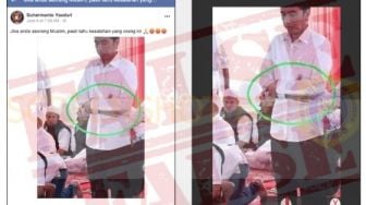 CEK FAKTA: Benarkah Foto Jokowi Ini Tunjukkan Kesalahan saat Bersedekap?