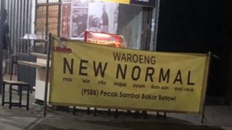 Viral Foto Warung New Normal dengan Sambal PSBB, Warganet: Ini Beneran?