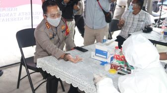Ratusan Anggota Polresta Tangerang Jalani Rapid Test, Ini Hasilnya