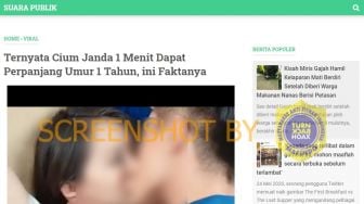 CEK FAKTA: Benarkah Cium Janda 1 Menit Bisa Perpanjang Umur 1 Tahun?