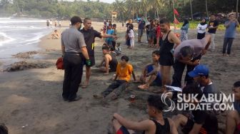 Pemuda Sukaraja Hilang di Pantai Karanghawu Sukabumi
