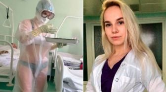 Perawat Rusia yang Viral Pakai Bikini, Kini Jadi Model Pakaian Olahraga