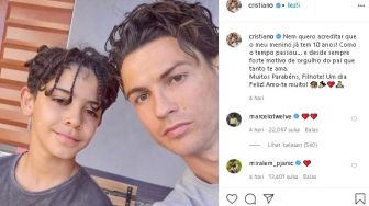 Viral Pamer Foto Bersama Anak, Narasi Cristiano Ronaldo Picu Perdebatan