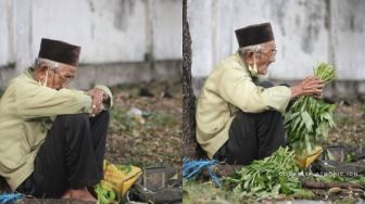 Kisah Haru Kakek Dalimin, Jualan Kangkung dan Ceritanya tentang Era Jepang