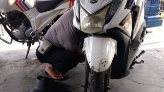 Viral Polisi Tolak Imbalan usai Reparasi Motor Warga, Alasannya Mengharukan