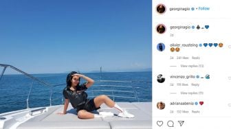 Harga Outfit Georgina Rodriguez saat Liburan, Kaus Kaki Saja Rp 2,4 Juta