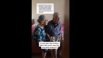 Lucu Tapi Romantis, Video Kakek Cemburu pada Istrinya Bikin Warganet Gemas