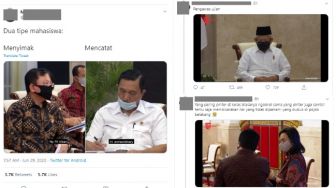 Jokowi Marah di Sidang Kabinet, Gaya Menteri Dijadikan Meme