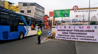 Jalur Underpass Senen Ditutup Selama Satu Bulan