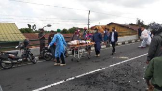 Terlibat Kecelakaan di Flyover Lempuyangan, Satu Pengendara Motor Patah Kaki