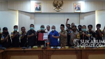 Tolak RUU HIB, GMBI Datangi DPRD Kabupaten Sukabumi