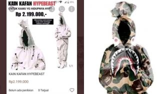 Kain Kafan Hypebeast Bikin Heboh, Warganet: Mati Aja Banyak Gaya