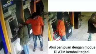 Viral Aksi Penipuan ATM Terekam CCTV, Rp 1 Juta Raib di Hadapan Korban