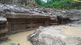 Warga Kepung Temukan Struktur Diduga Kaki Candi Era Kerajaan Kediri