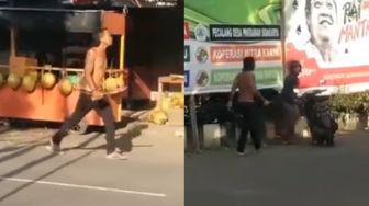 Bawa Parang, Preman Ngamuk ke Pedagang dan Pemotor