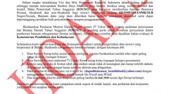 Beredar Surat Permintaan Data Siswa Berprestasi, Kemendikbud: Hoaks