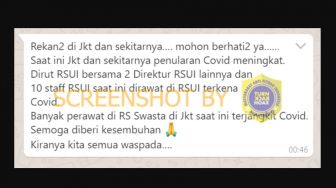 CEK FAKTA: Benarkah Dirut RSUI Dirawat karena Terkena Covid-19?