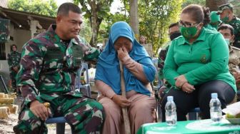 Tinggal di Rumah Bambu, Ini Kisah Sri yang Dibantu Istri KSAD Renovasi