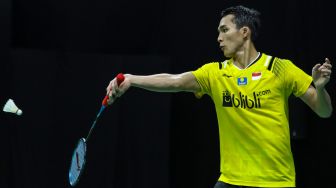 Jonatan Christie Segel Tempat Terakhir Semifinal PBSI Home Tournament