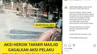 Detik-detik Takmir Masjid Serang Maling Kotak Amal, Aksinya Viral