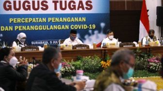 Kasus Covid-19 di Jawa Timur Tinggi, Menkes Terawan Berkantor di Surabaya