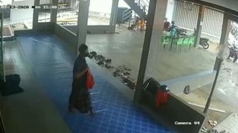 Viral Maling Masjid terekam CCTV, Warganet: Tega!