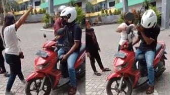 Berseru "Merdeka", Istri Tapuk Suami yang Tepergok Selingkuh Pakai Sepatu