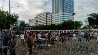 Pendemo Tolak RUU HIP di Gedung DPR Sudah Bubar