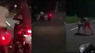 Viral Balapan Liar Aerox vs Vespa, Akhirnya Baku Hantam Tapi Kocak