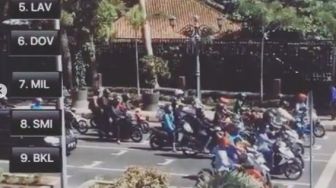 Serasa di Sepang, Dishub Bantul Buat Marka ala MotoGP di Simpang Empat Gose